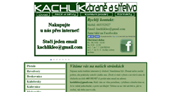 Desktop Screenshot of kachlik.cz