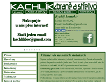 Tablet Screenshot of kachlik.cz